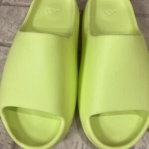 Authentic Yeezy Green Glow Slides - Size 13